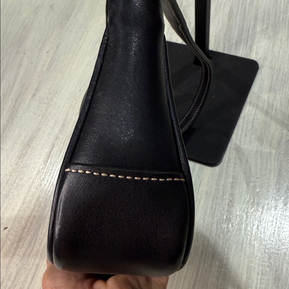 Coach Black Leatherwear Shoulder Bag with Gold Accents-NWOT - Picture 11 of 16